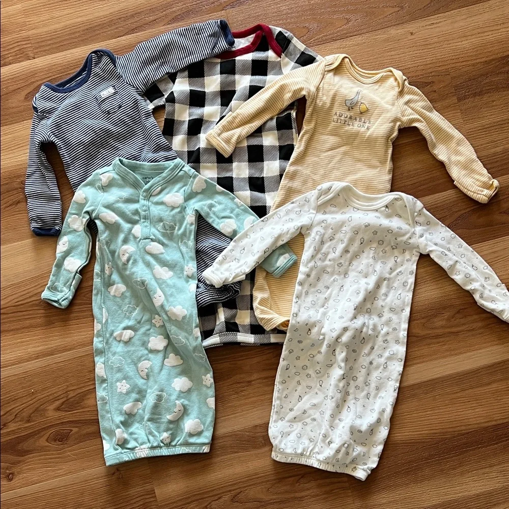Set of 5 Carter's Baby Sleep Sacks